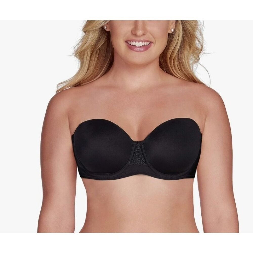 Vanity Fair Womens Bra Beauty Back Removeable Straps Black Size 40C